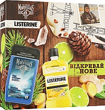 Духи, Парфюмерия, косметика Набор для мужчин "Открывай новое" - Listerine (sh/gel/250ml + mouthwash/250ml)