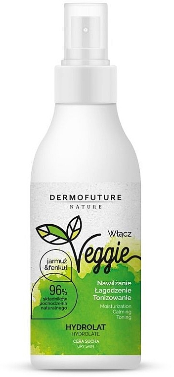 Гидролат для сухой кожи - DermoFuture Veggie Kale & Fennel Hydrolat  — фото N1