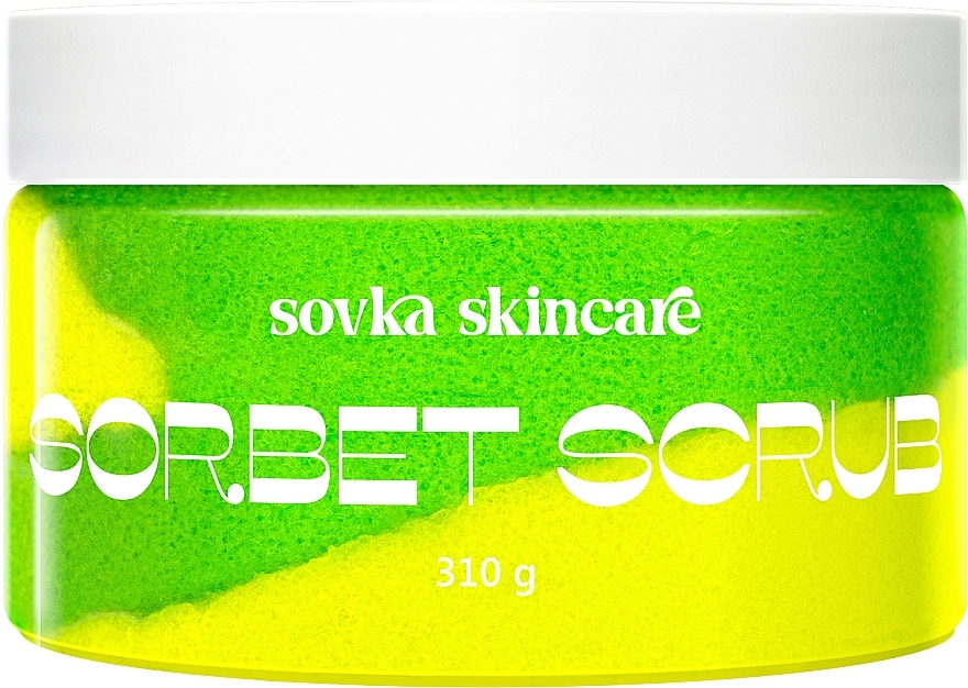 Скраб для тіла «Яблуко і лайм» - Sovka Skincare Sorbet Scrub Apple & Lime — фото N1