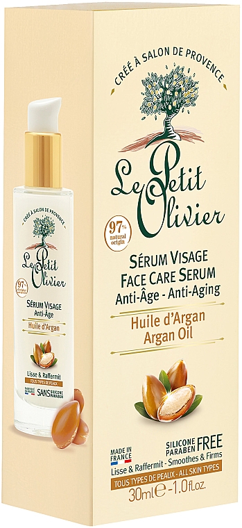 Сироватка проти зморщок - Le Petit Olivier Argan Oil — фото N2