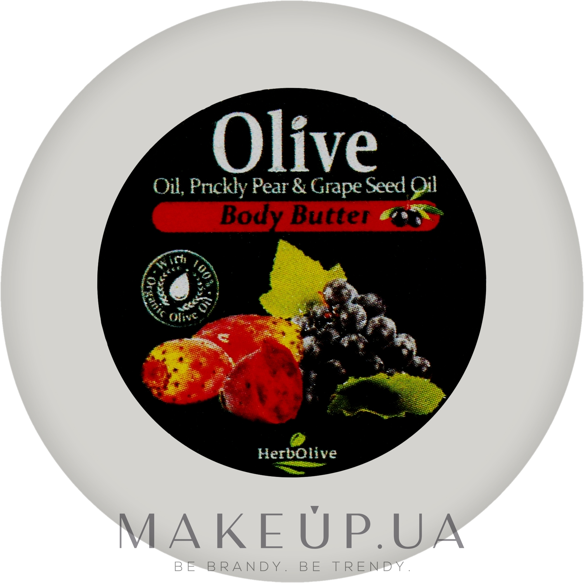 Масло для тіла з опунцією та олією виноградних кісточок - Madis HerbOlive Olive & Prickly Pear & Grape Seed Oil Body Butter (міні) — фото 20ml