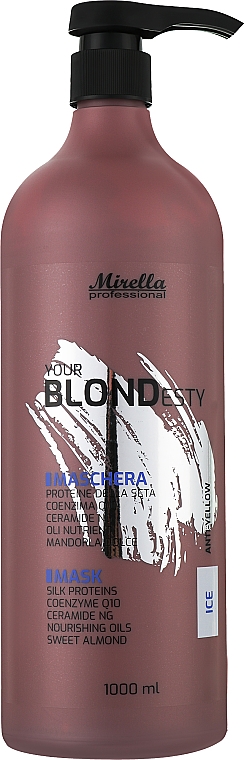 Маска для крижаних відтінків волосся - Mirella Ice Your Blondesty Mask — фото N3