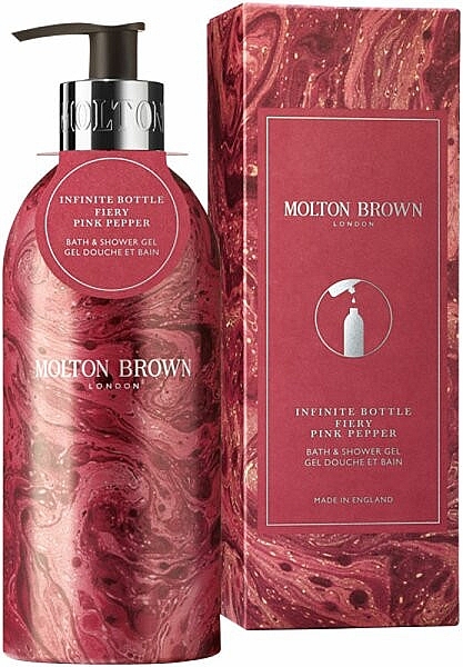 Molton Brown Fiery Pink Pepper Infinte Bottle Limited Edition - Гель для ванни та душу — фото N1