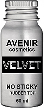 Матовый топ без липкого слоя - Avenir Cosmetics Velvet Rubber Top — фото N2