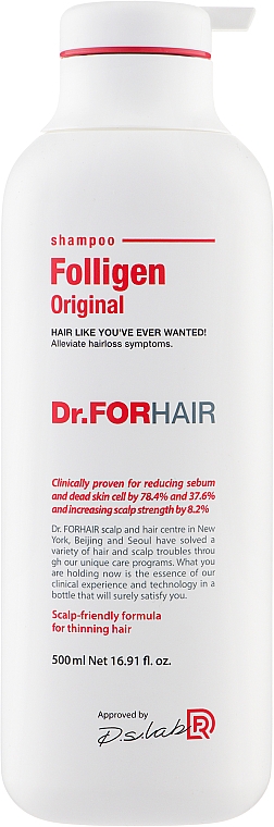 Зміцнювальний шампунь проти випадання волосся - Dr.FORHAIR Folligen Original Shampoo — фото N5