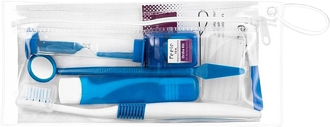 Ортодонтический набор в косметичке, голубой - Feelo Ortho Kit — фото N1