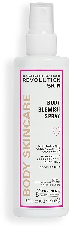 Спрей для тіла проти недосконалостей шкіри - Revolution Skin Body Skincare Body Blemish Spray — фото N1