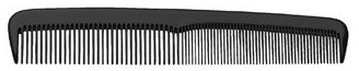 Гребінець для волосся чоловічий, 16.3 см, чорний - Sibel Men Original — фото N1