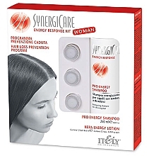 Парфумерія, косметика Набір для жінок проти випадіння волосся - Itely Hairfashion Synergicare Energy Response Kit Woman (shm/250ml + lot/12x6ml)