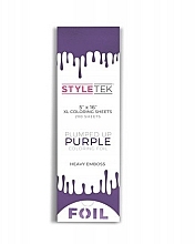 Фольга для волосся, 5x16, фіолетова, 200 штук - StyleTek — фото N1