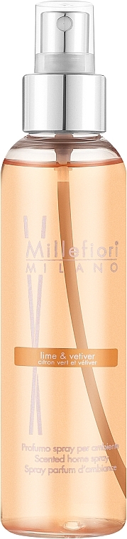 Ароматичний спрей для дому "Лайм і ветивер" - Millefiori Milano Natural Lime & Vetiver Home Spray — фото N1