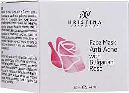 Духи, Парфюмерия, косметика Маска для лица против акне - Hristina Cosmetics Face Mask Anti Acne With Bulgarian Rose