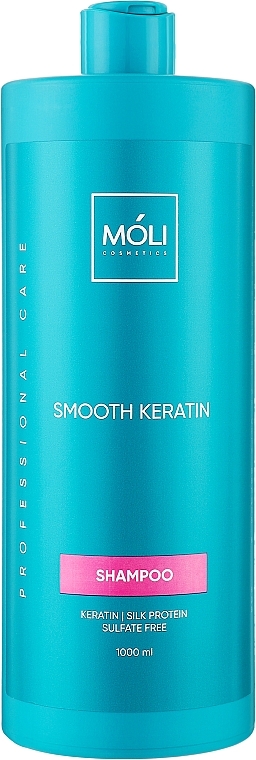 Шампунь безсульфатный с кератином и протеинами шелка - Moli Cosmetics Smooth Keratin — фото N2