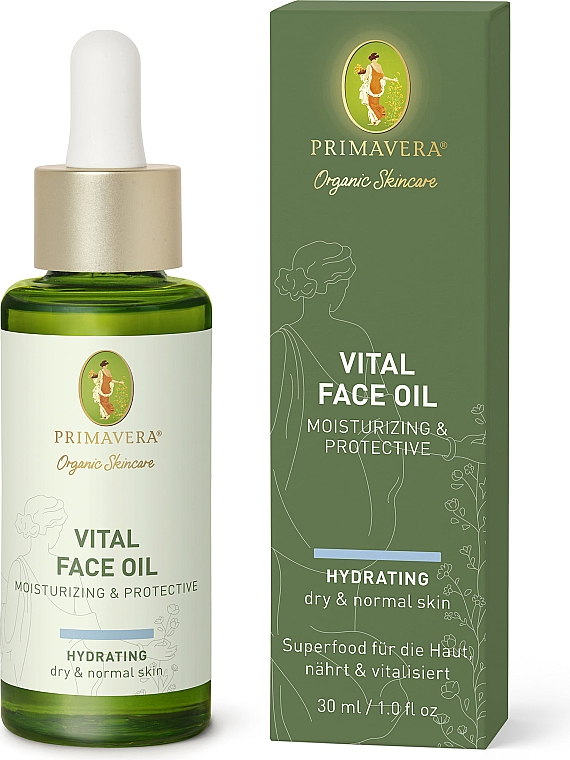 Масло для лица - Primavera Moisturizing & Protective Vital Face Oil — фото N1