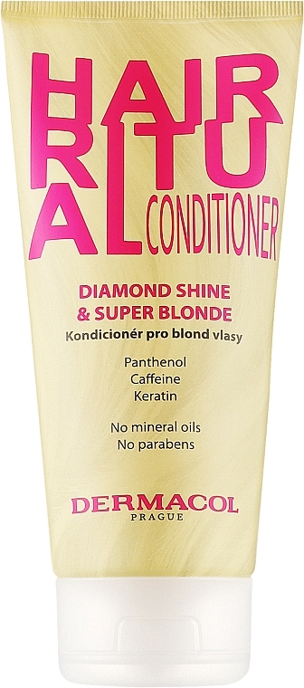 Кондиционер для волос - Dermacol Hair Ritual Diamond Shine & Super Blonde Conditioner — фото N1