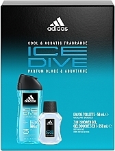 УЦЕНКА Adidas Ice Dive - Набор (edt/50ml + sh/gel/250ml) * — фото N2