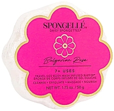 Пенная многоразовая губка для душа - Spongelle Bulgarian Rose Body Wash Infused Buffer (travel size) — фото N1