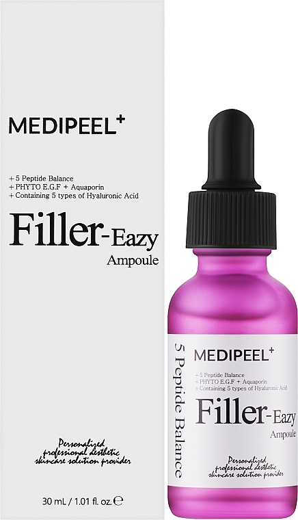 Ампула-филлер с пептидами и EGF от морщин - MEDIPEEL Eazy Filler Ampoule — фото N2