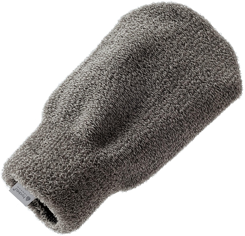 Відлущувальна спа-рукавиця, сіра - Hydrea London Professional Exfoliating Spa Mitt Grey — фото N1