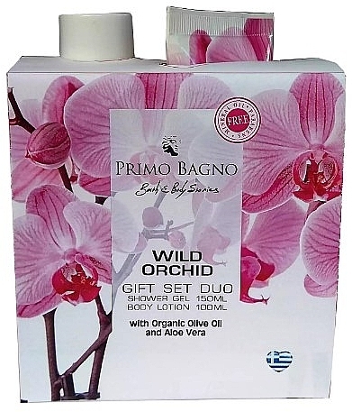 Набір - Primo Bagno Wild Orchid Gift Set Duo (sh/gel/150 ml + b/lot/100 ml) — фото N1