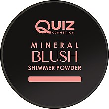 Мінеральна пудра-рум'яна для обличчя - Quiz Cosmetics Mineral Powder Collection Blush — фото N1