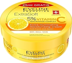 Духи, Парфюмерия, косметика Крем для лица и тела - Eveline Cosmetics Extra Soft 5% Vitamin C Niacinamide Complex