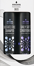 Набір "Безсульфатний" - Anagana Professional Duos Set Sulfate Free For Damaged Hair (shm/250ml + cond/250ml) — фото N1