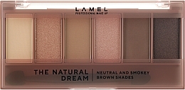 Палетка теней для век - LAMEL Make Up The Natural Dream Eyeshadow Palette — фото N2