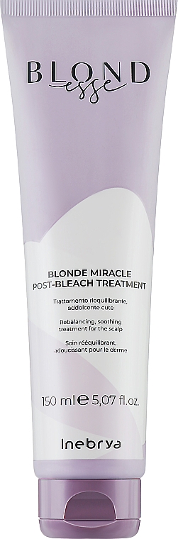 Крем-уход лечение после осветления волос - Inebrya Blondesse Blonde Miracle Post-Bleach Treatment  — фото N1