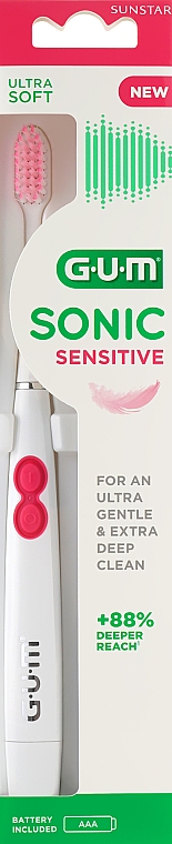 Електрична зубна щітка, ультрам'яка - G.U.M Sonic Sensitive