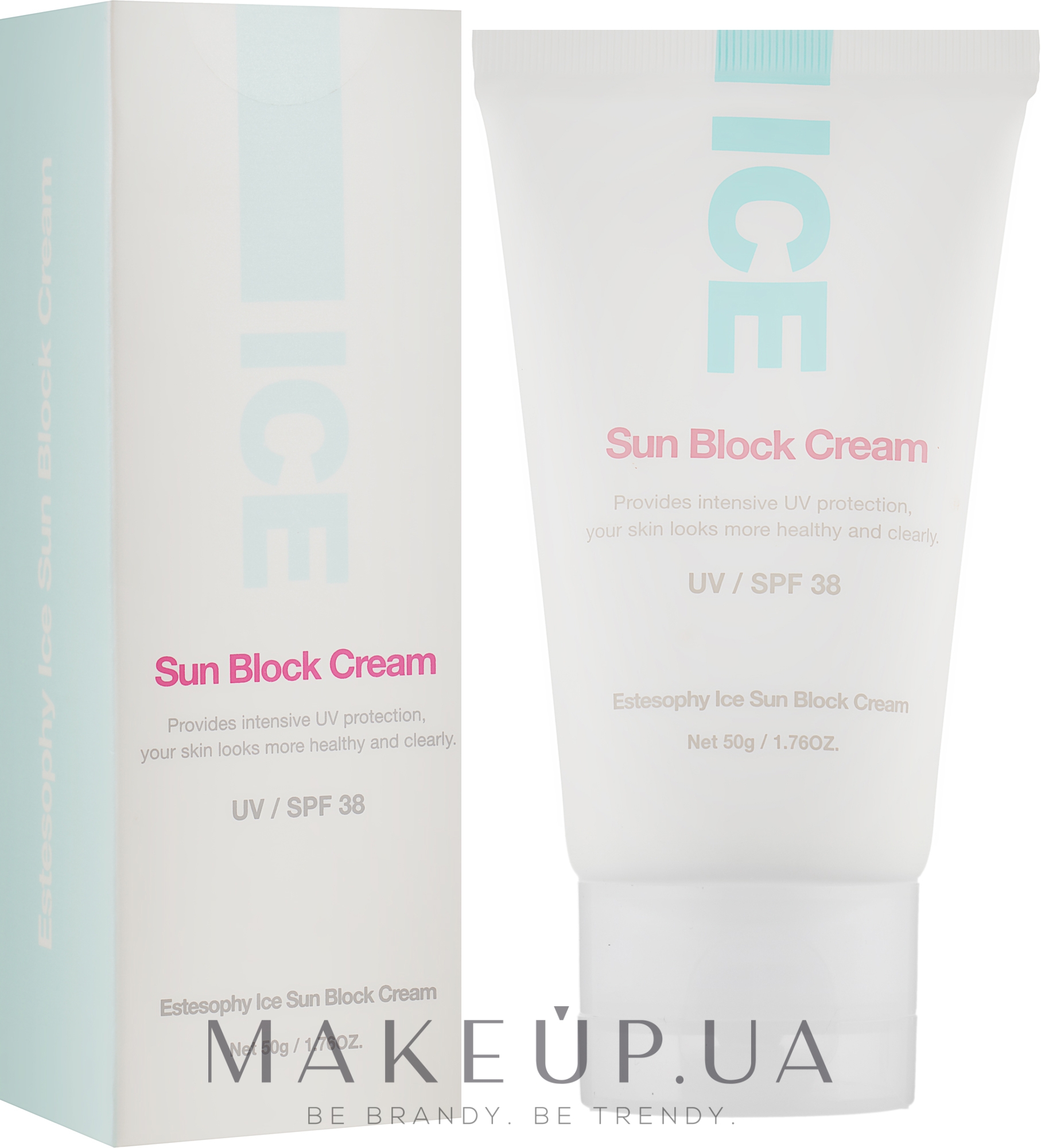 Солнцезащитный крем для лица - Estesophy Ice Sun Block Cream UV/SPF 38 — фото 50g