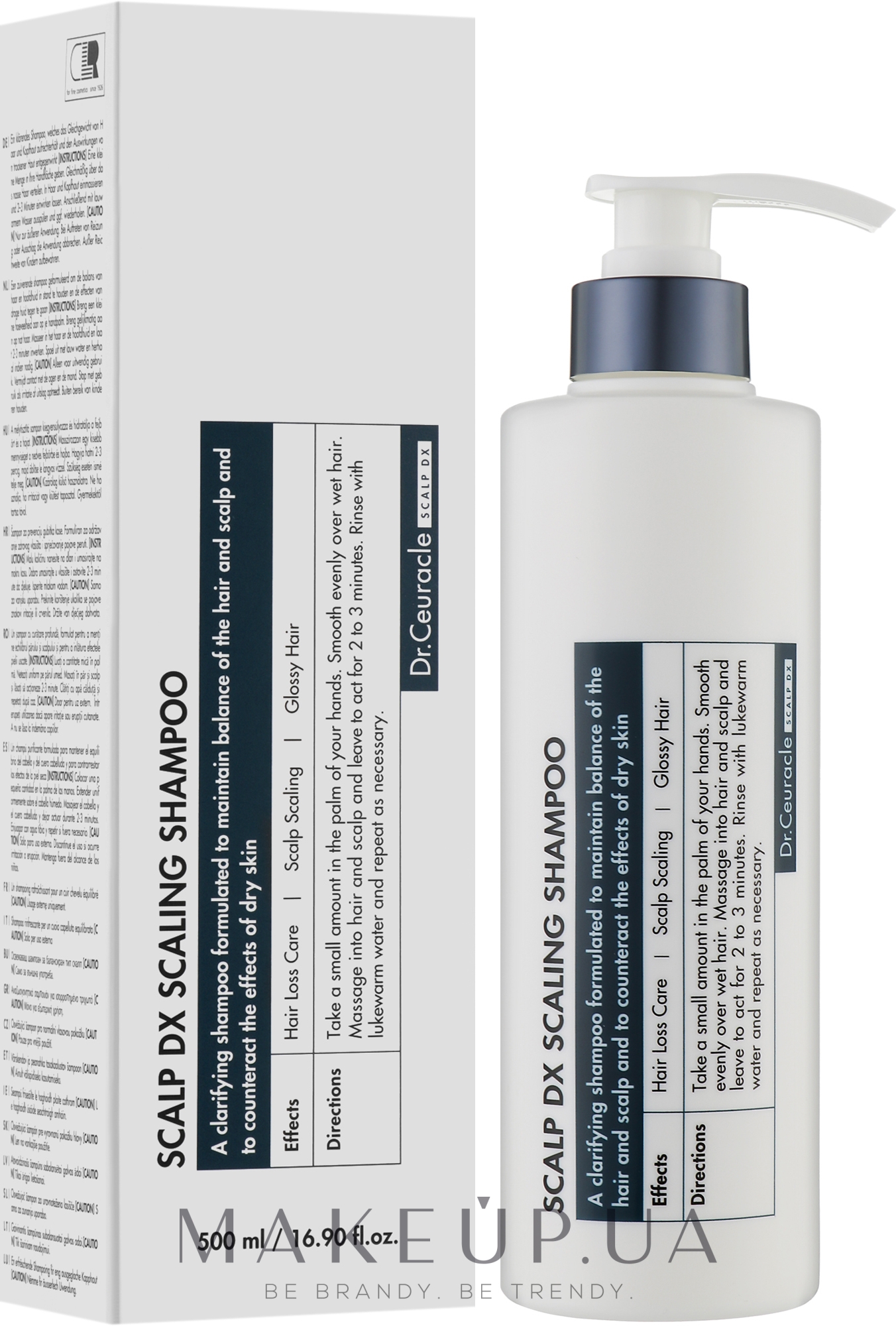 Відлущувальний шампунь для зміцнення волосся - Dr. Ceuracle Scalp DX Scaling Shampoo — фото 500ml