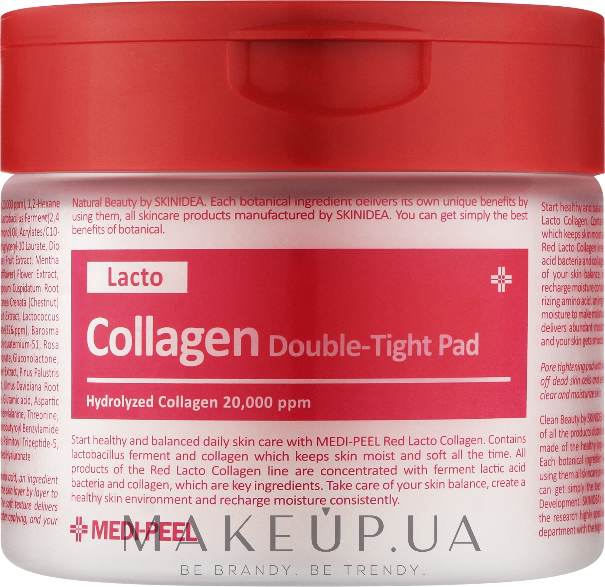 Пілінг-педи з лактобактеріями - Medi Peel Red Lacto Collagen Peeling Pad — фото 70шт