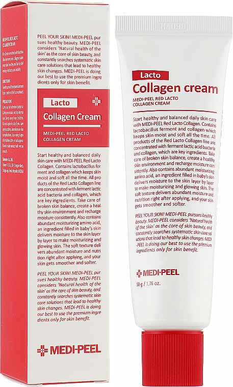 Зміцнювальний крем з колагеном і лактобактеріями - Medi Peel Red Lacto Collagen Cream — фото N2