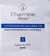 Увлажняющий многослойный гидрокрем для лица - Charmine Rose Hydrocream Ha-Urea 5% (пробник) — фото N1