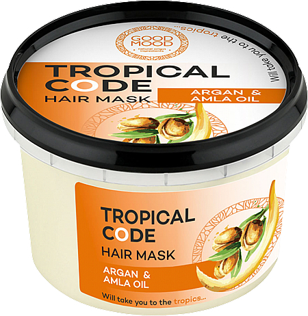 Маска для волосся з олією аргани та амли  - Good Mood Tropical Code Hair Mask Argan & Amla Oil — фото N1