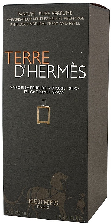 Hermes Terre D'Hermes Eau Intense Vetiver - Набор (edp/30 ml + edp/125 ml) — фото N2