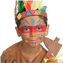 Тематическая палитра красок для грима "Индейцы", 4 цвета - GrimTout Indiens — фото N4