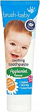 Зубна паста при прорізуванні зубів, 0-2 роки - Brush-Baby Applemint Flavour Teething Toothpaste — фото N1