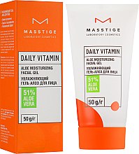 Парфумерія, косметика Зволожувальний гель для обличчя "Алое" - Masstige Daily Vitamin Aloe Moisturizing Facial Gel