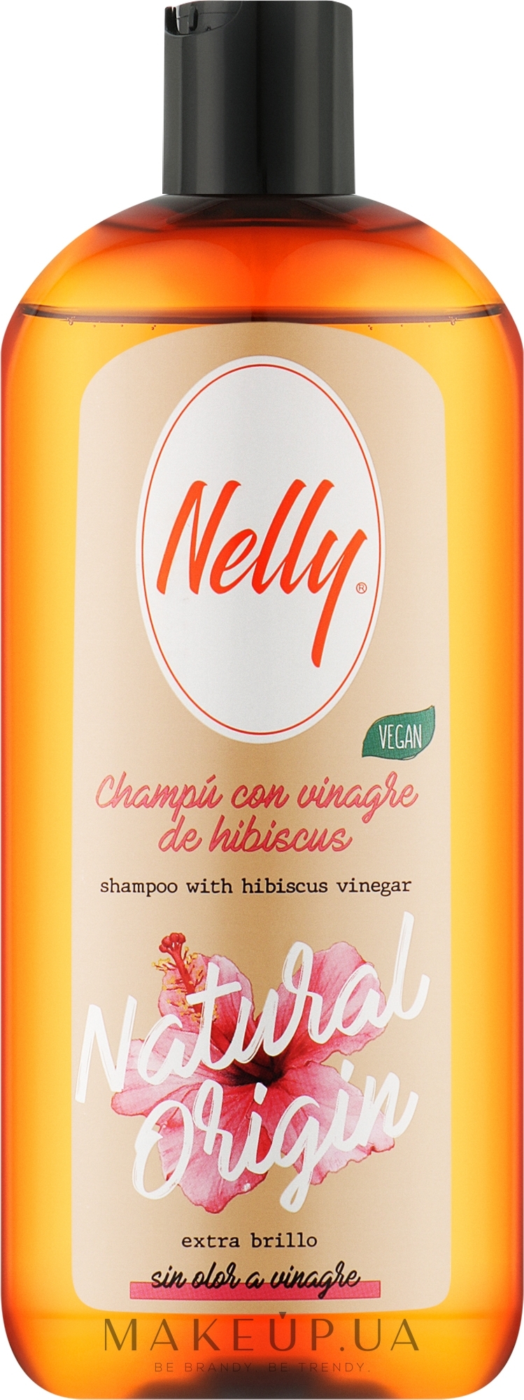Шампунь для волосся з оцтом гібіскусу - Nelly Natural Origin Shampoo — фото 400ml