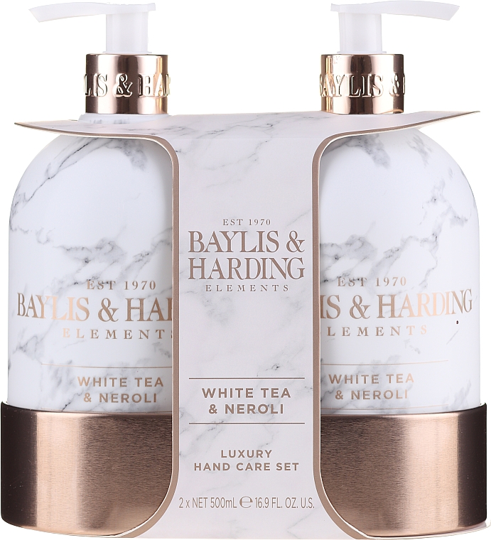 Набор - Baylis & Harding White Tea & Neroli Hand Care Set (soap/500ml + h/b/lotion/500ml) — фото N1