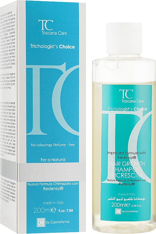 Шампунь для стимуляции роста волос - Cosmofarma Toscana Care Shampoo Ricrescita — фото N1