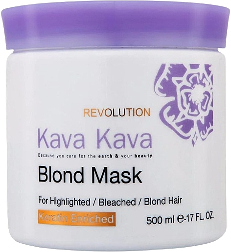 Маска для мелірованого, освітленого та світлого волосся - Kava Kava Blond Mask for Highlighted Bleached and Blond Hair — фото N1