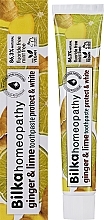 Парфумерія, косметика Гомеопатична зубна паста "Імбир і лимон" - Bilka Homeopathy Ginger And Lime Toothpaste