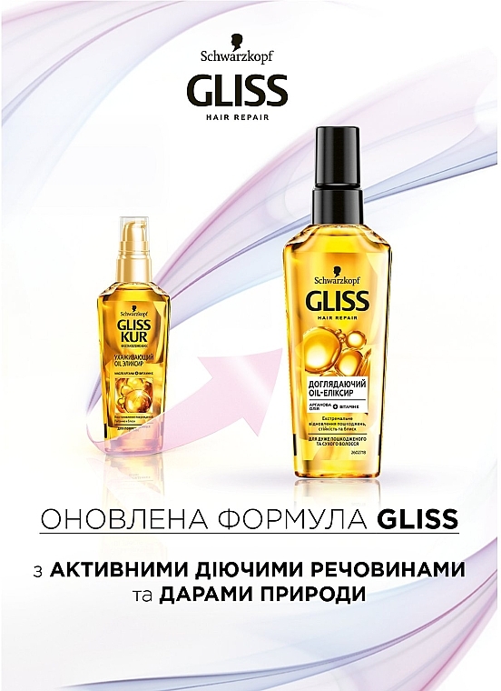 Ухаживающее масло для очень поврежденных и сухих волос - Gliss Kur Oil Nutritive Elixir — фото N3