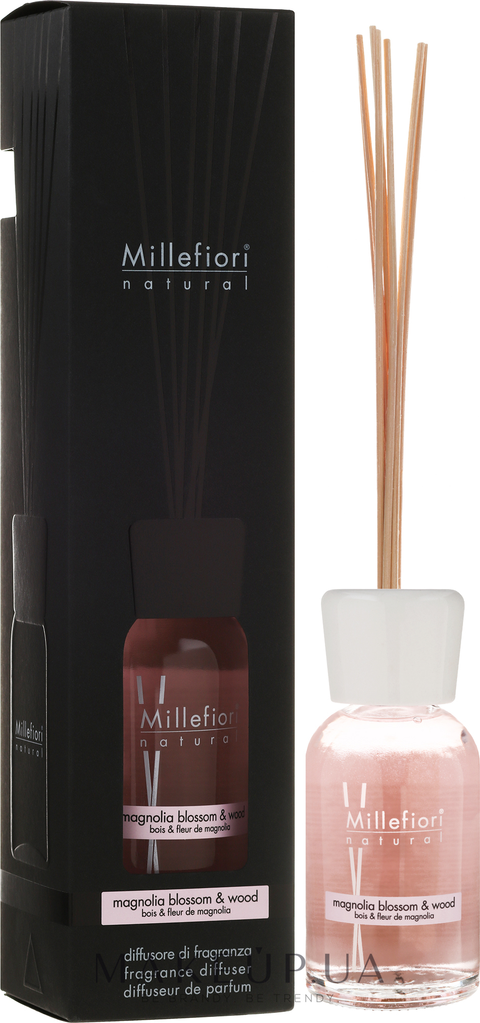 Аромадиффузор "Цветы магнолии и дерево" - Millefiori Milano Natural Magnolia Blossom & Wood — фото 100ml