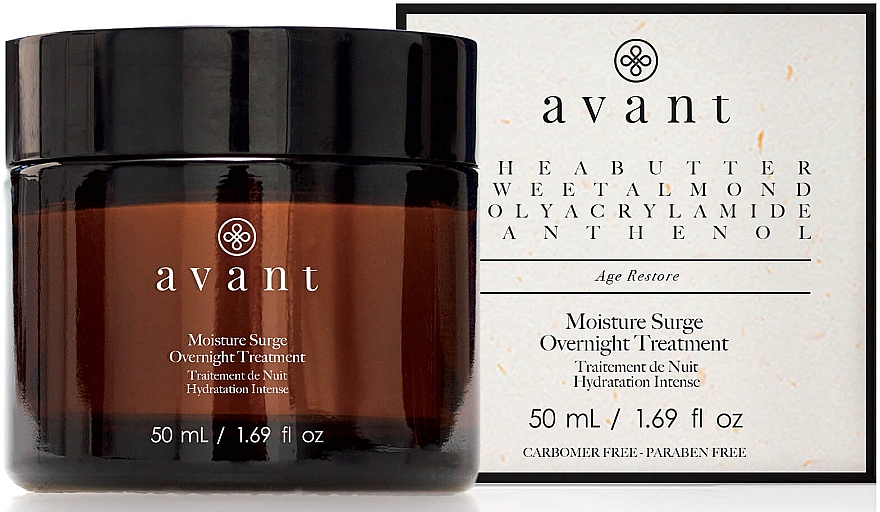 Інтенсивний зволожувальний нічний крем для обличчя - Avant Skincare Moisture Surge Overnight Treatment — фото N1