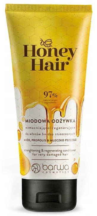 Восстанавливающий кондиционер с медом - Barwa Honey Hair Conditioner — фото N1