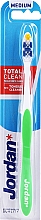 Зубная щетка, средней жесткости, салатовая - Jordan Total Clean — фото N1